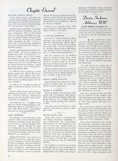 Chapter Eternal, June 1953